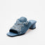 Denim Mule Sandals - Indigo