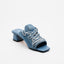 Denim Mule Sandals - Indigo