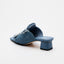 Denim Mule Sandals - Indigo