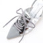 Hybrid Sneaker Metallic Heels