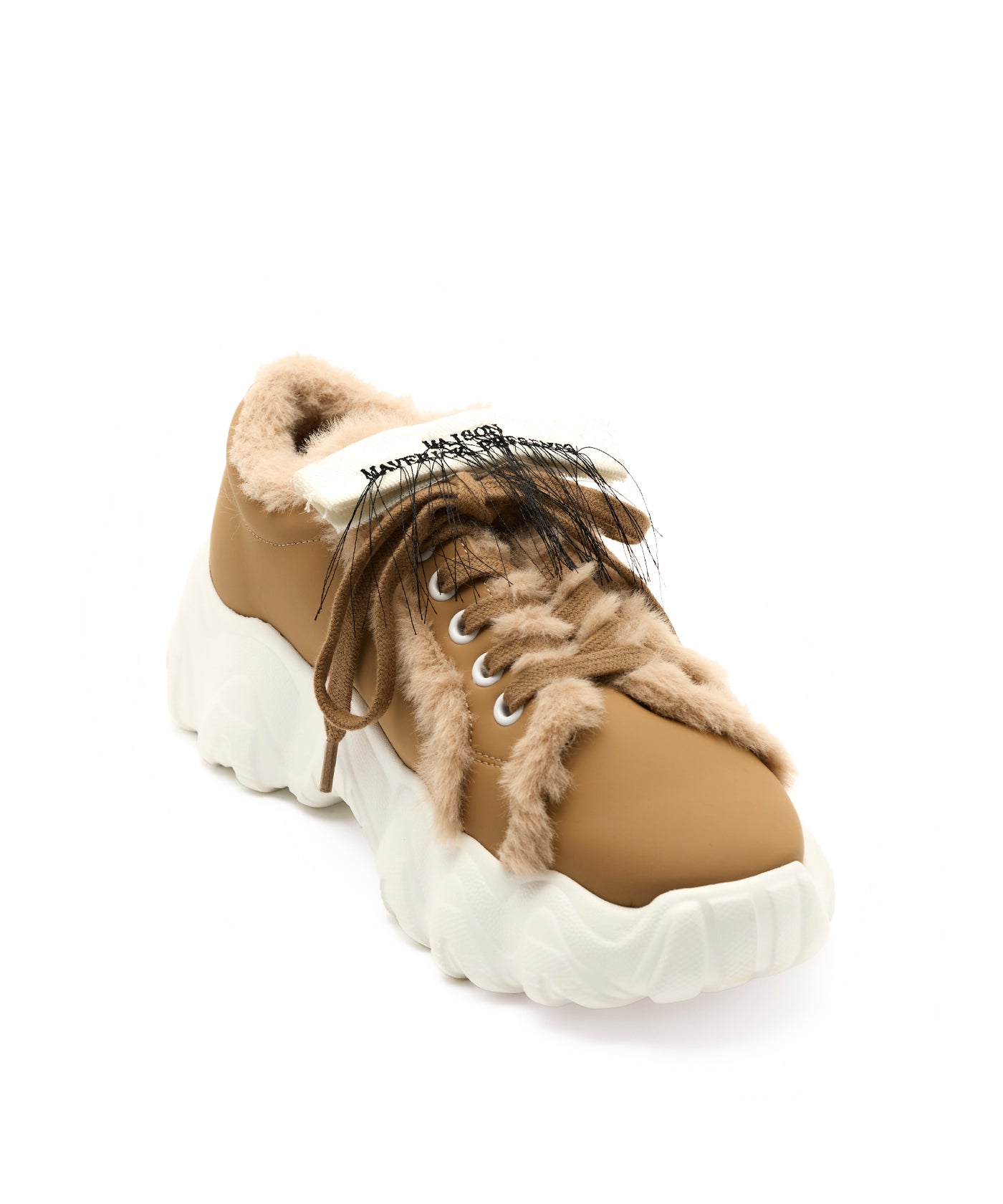 Fur-Trimmed Chunky Sneakers