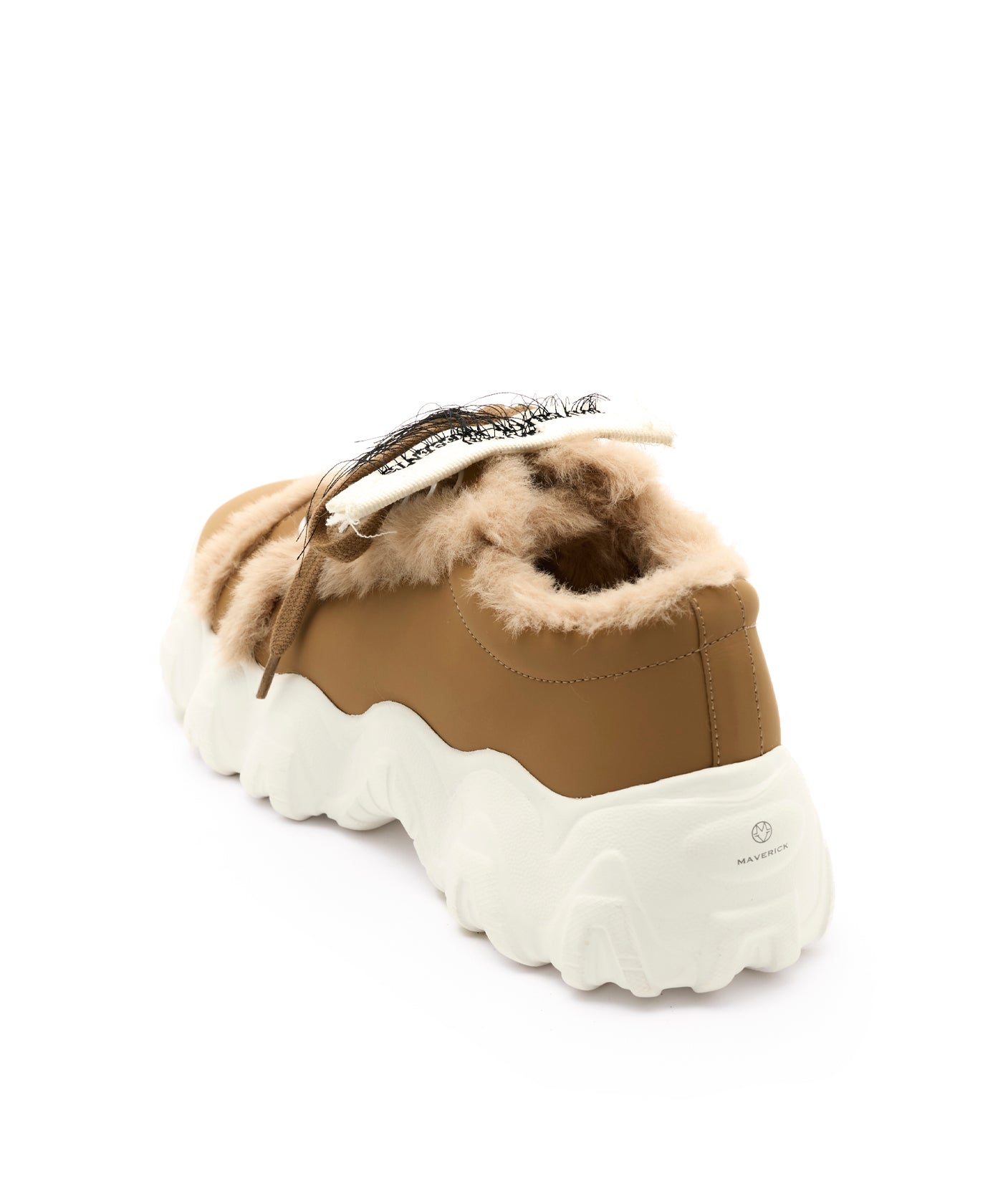 Fur-Trimmed Chunky Sneakers