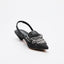 Denim Lace-Up Sneaker Heel