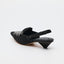 Denim Lace-Up Sneaker Heel - Black