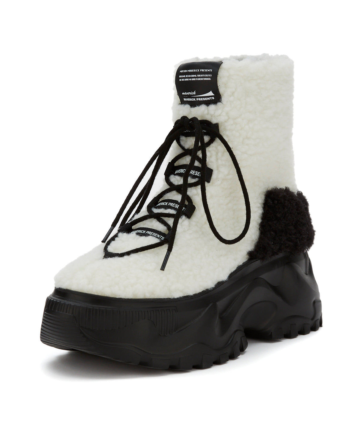 Furry Poodle Chunky Boots