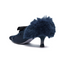 Furry Heel Pumps