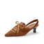 Knit Lace-Up Sneaker Heels