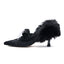 Furry Heel Pumps