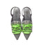 Knit Lace-Up Sneaker Heels