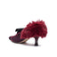 Furry Heel Pumps