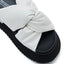 Crossed Puff Sandals