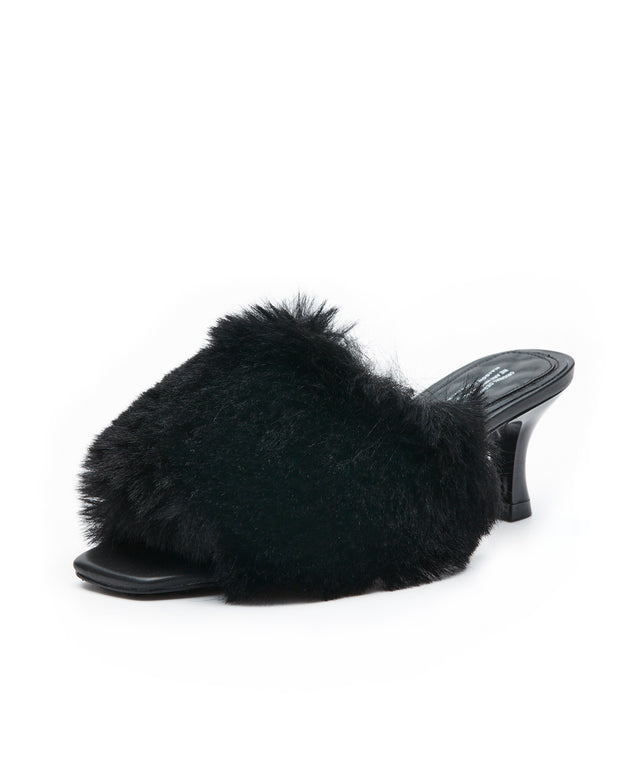 Slip-On Fur Mules