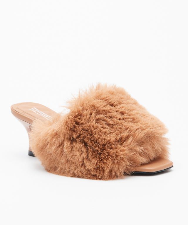 Slip-On Fur Mules