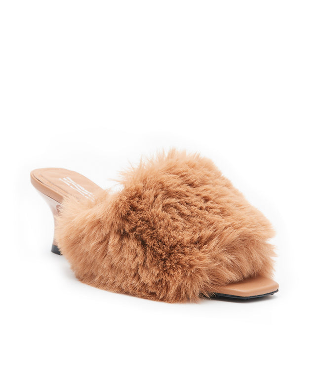 Slip-On Fur Mules