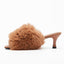 Slip-On Fur Mules