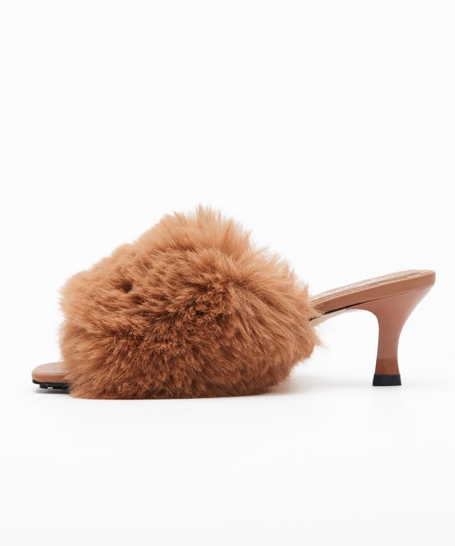 Slip-On Fur Mules
