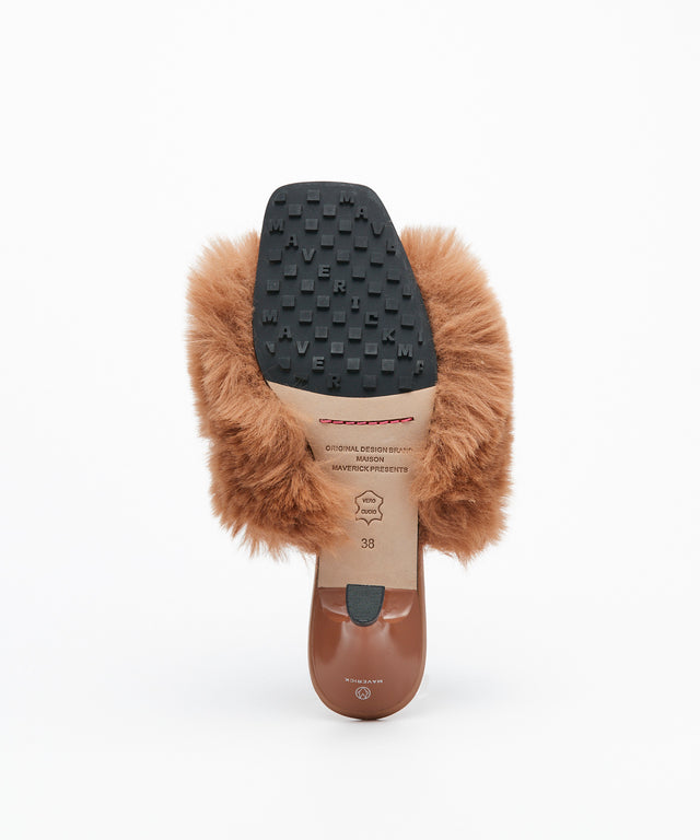 Slip-On Fur Mules