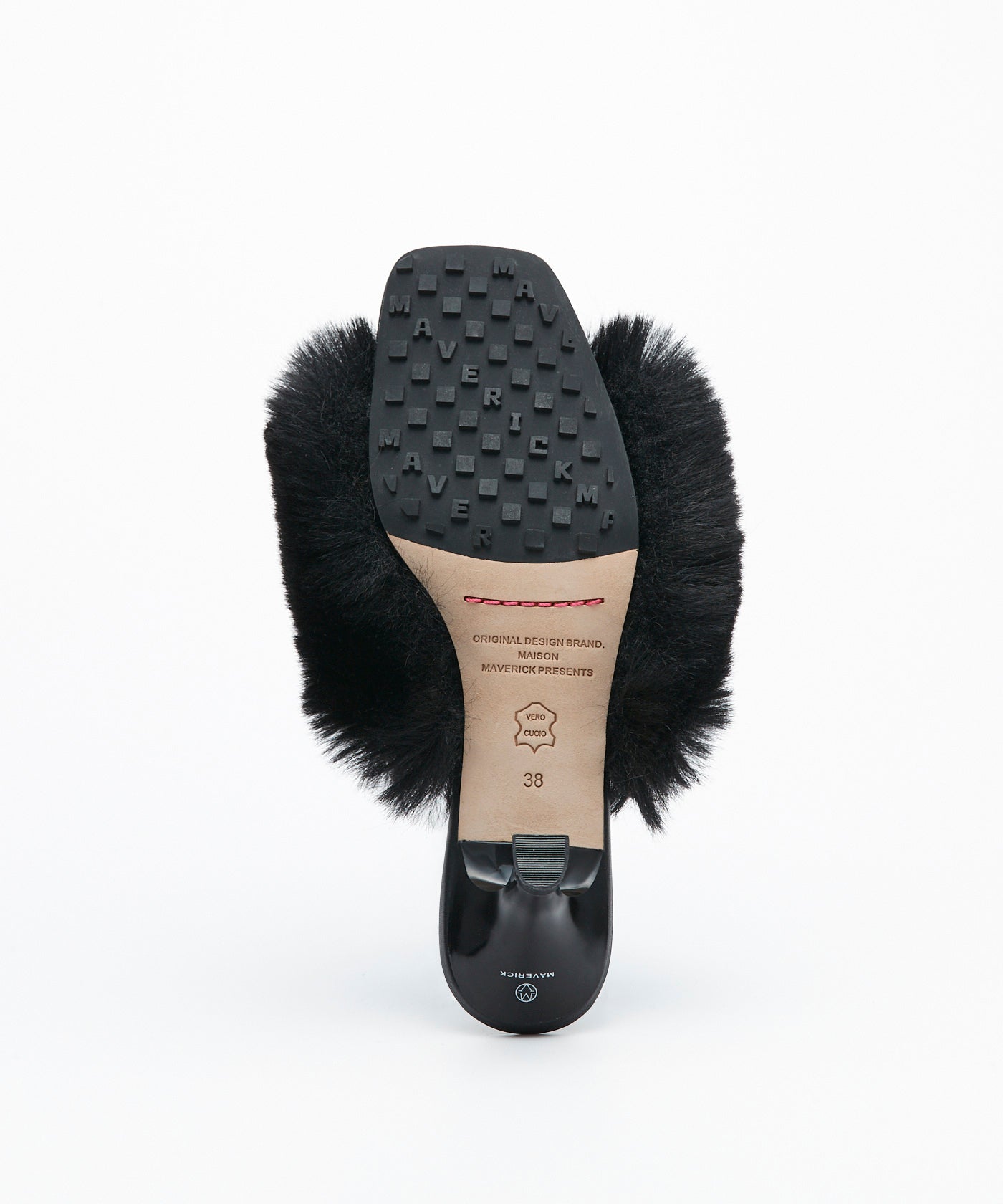 Slip-On Fur Mules - Black – MAISON MAVERICK PRESENTS