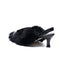 Furry Slingback Pumps