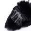 Furry Slingback Pumps