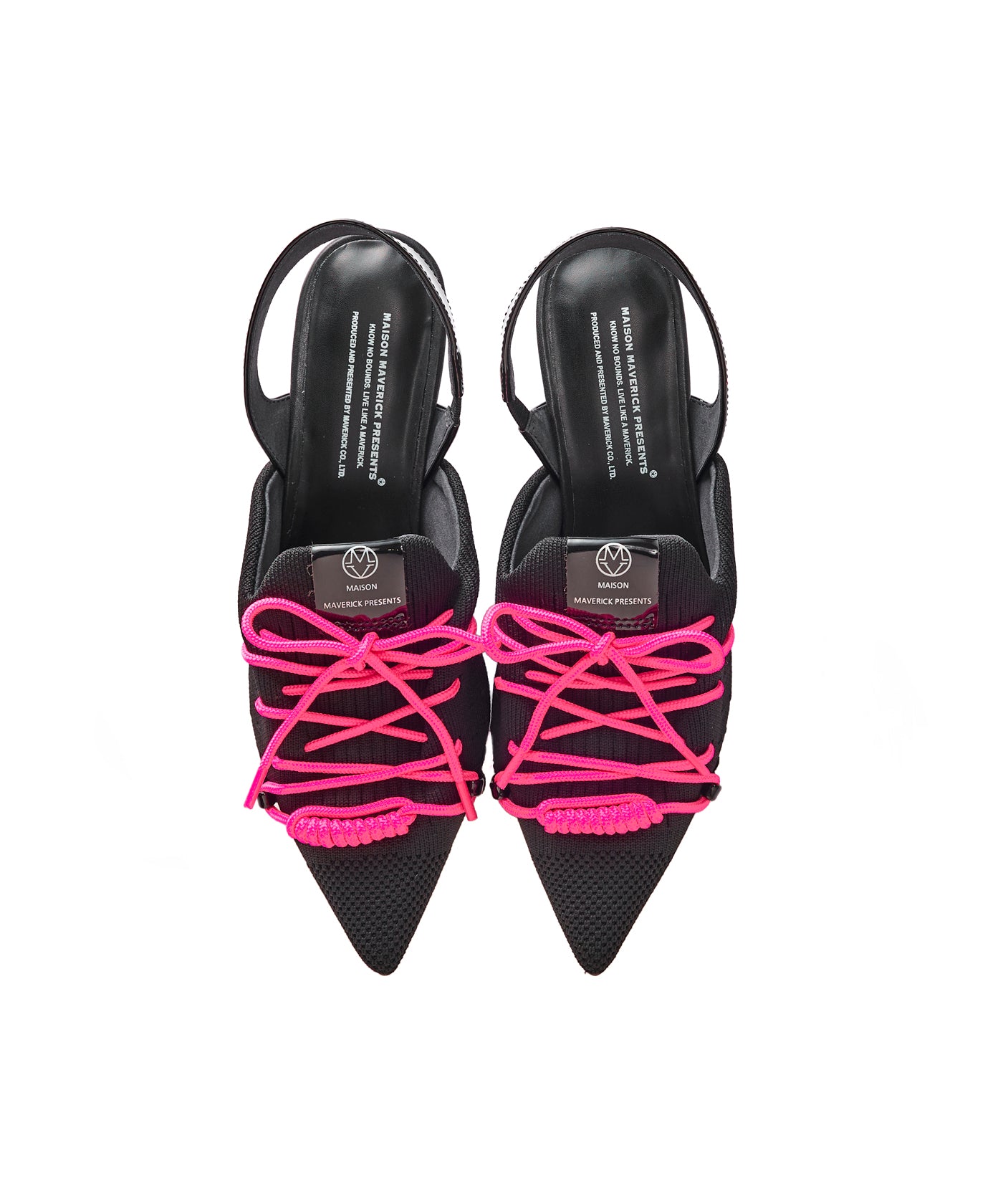 Knit Lace-Up Sneaker Heels