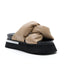 Crossed Puff Sandals