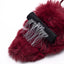 Furry Slingback Pumps