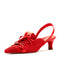 Knit Lace-Up Sneaker Heels