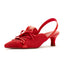 Knit Lace-Up Sneaker Heels