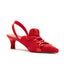 Knit Lace-Up Sneaker Heels