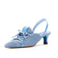 Knit Lace-Up Sneaker Heels