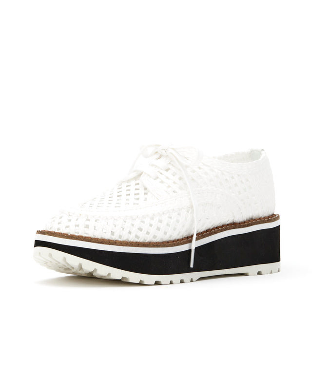 Raffia Platform Sneakers