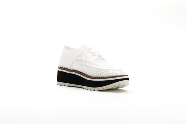 Raffia Platform Sneakers