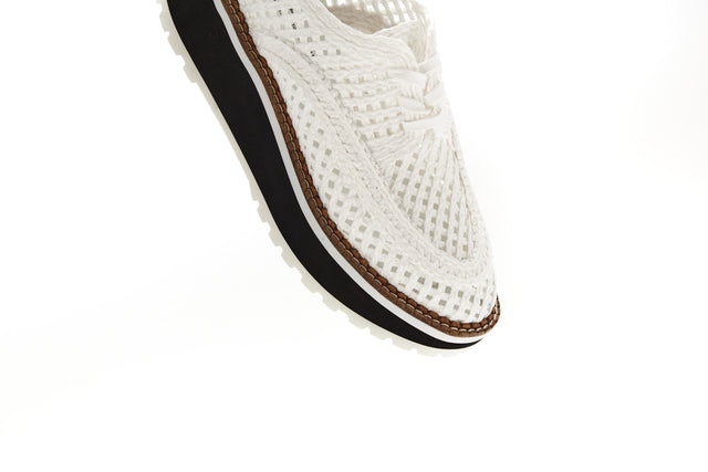 Raffia Platform Sneakers