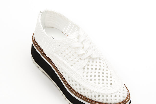 Raffia Platform Sneakers