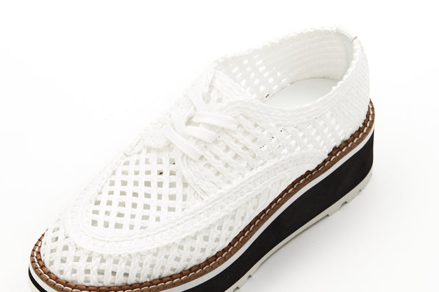 Raffia Platform Sneakers