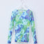 Original Print Mesh Long-Sleeve Top