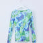 Original Print Mesh Long-Sleeve Top