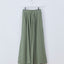 Gathered Cotton Flare Skirt