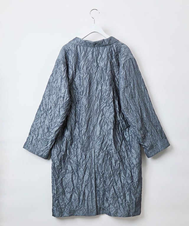 Chambray vintage crushed taffeta coat