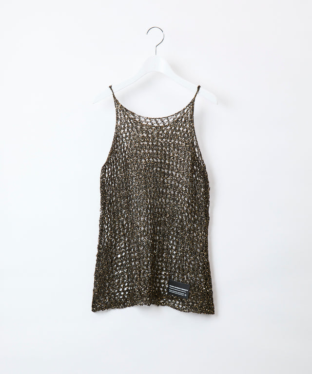 Mesh Sequins Knit Camisole