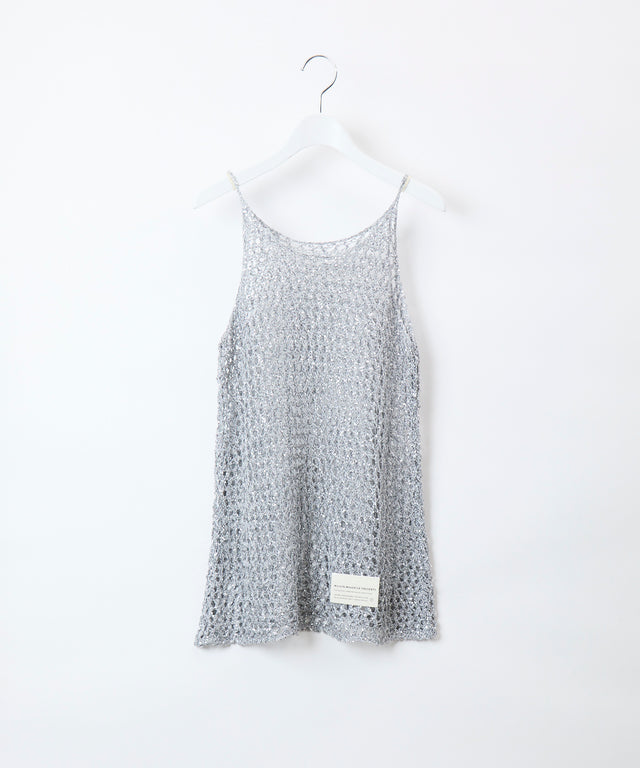 Mesh Sequins Knit Camisole