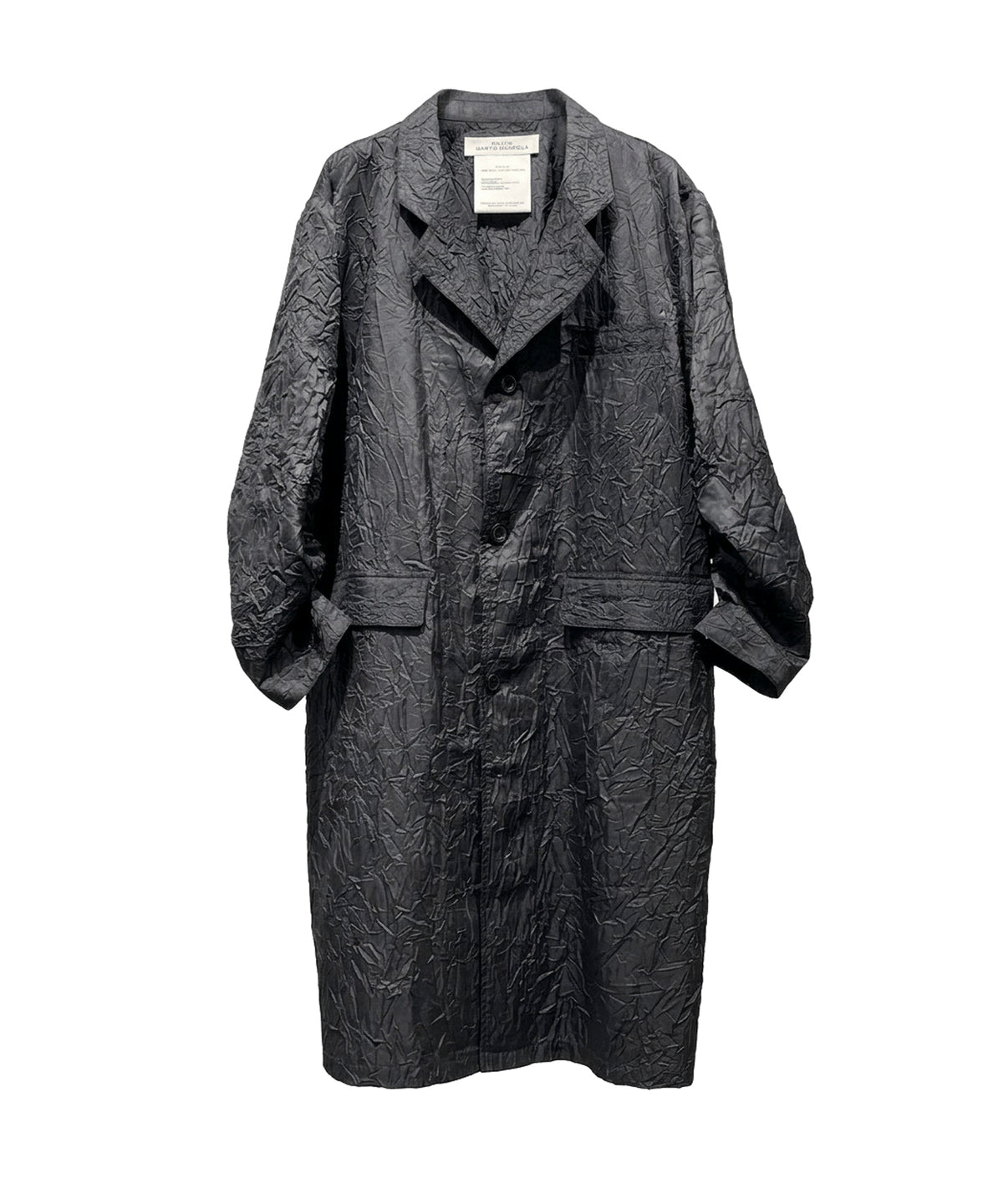 Crushed Taffeta Trench Coat