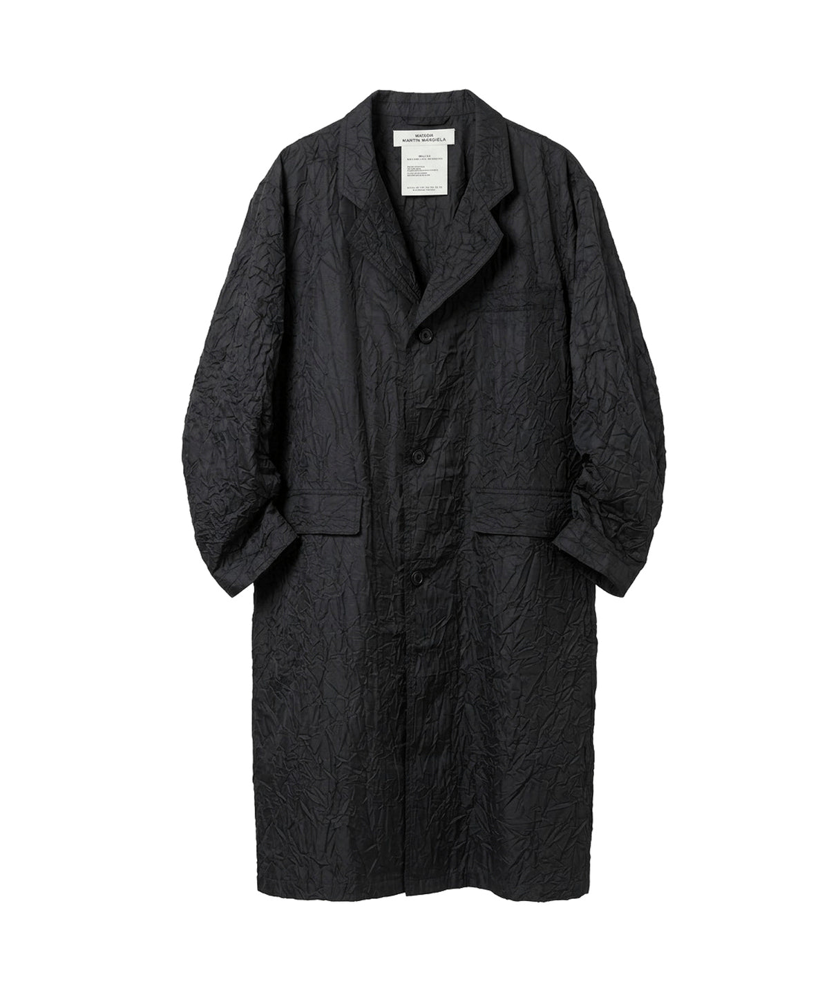 Crushed Taffeta Trench Coat