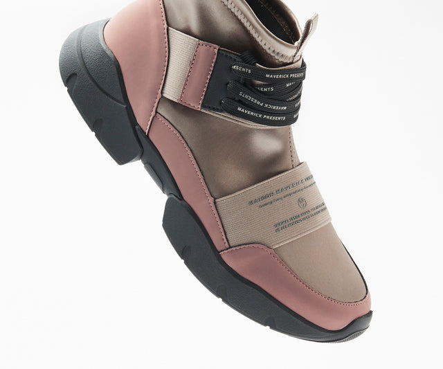 Futuristic High-Cut Sneakers