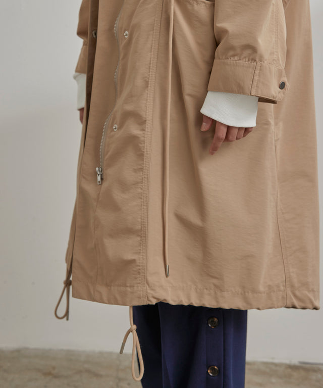 インナー付きモッズコート-camel